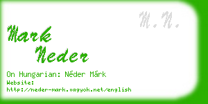 mark neder business card